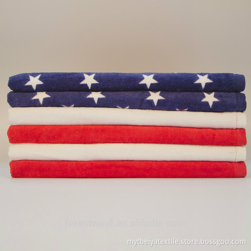 Factory Price Cotton Flag Wholesales Beach Towel